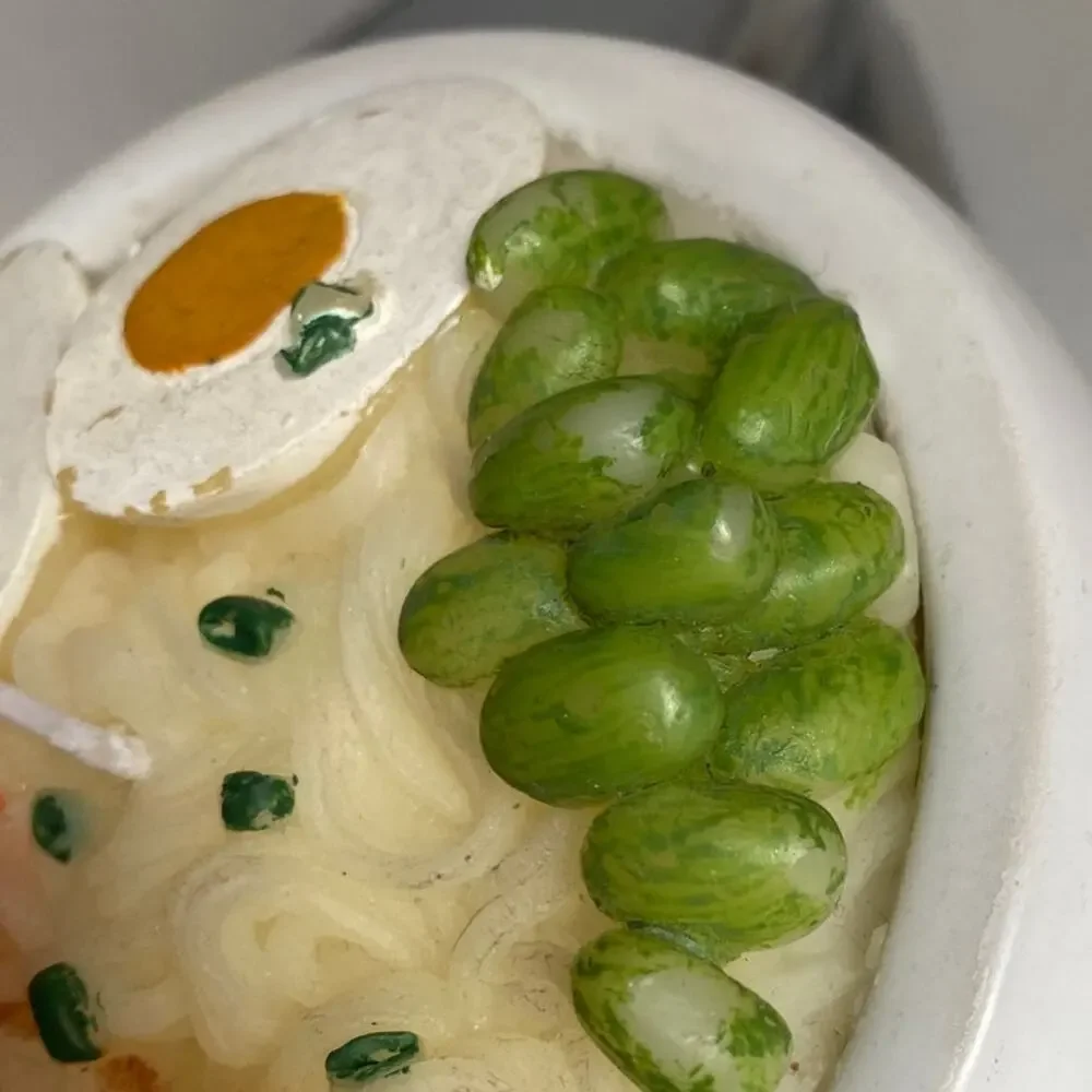 Ramen Noodles Candle Asian Egg Edamame Cute Decor mushrooms
